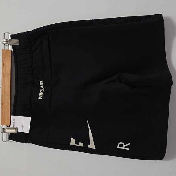 Nike Air French Terry Logo Short Black Boys Size L 14/16 - Picture 10 of 15